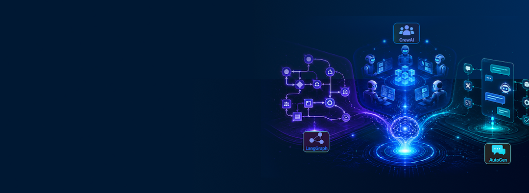 Agentic AI Frameworks: Comparison guide of LangGraph vs CrewAI vs AutoGen