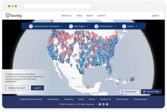 GovGig app interface top